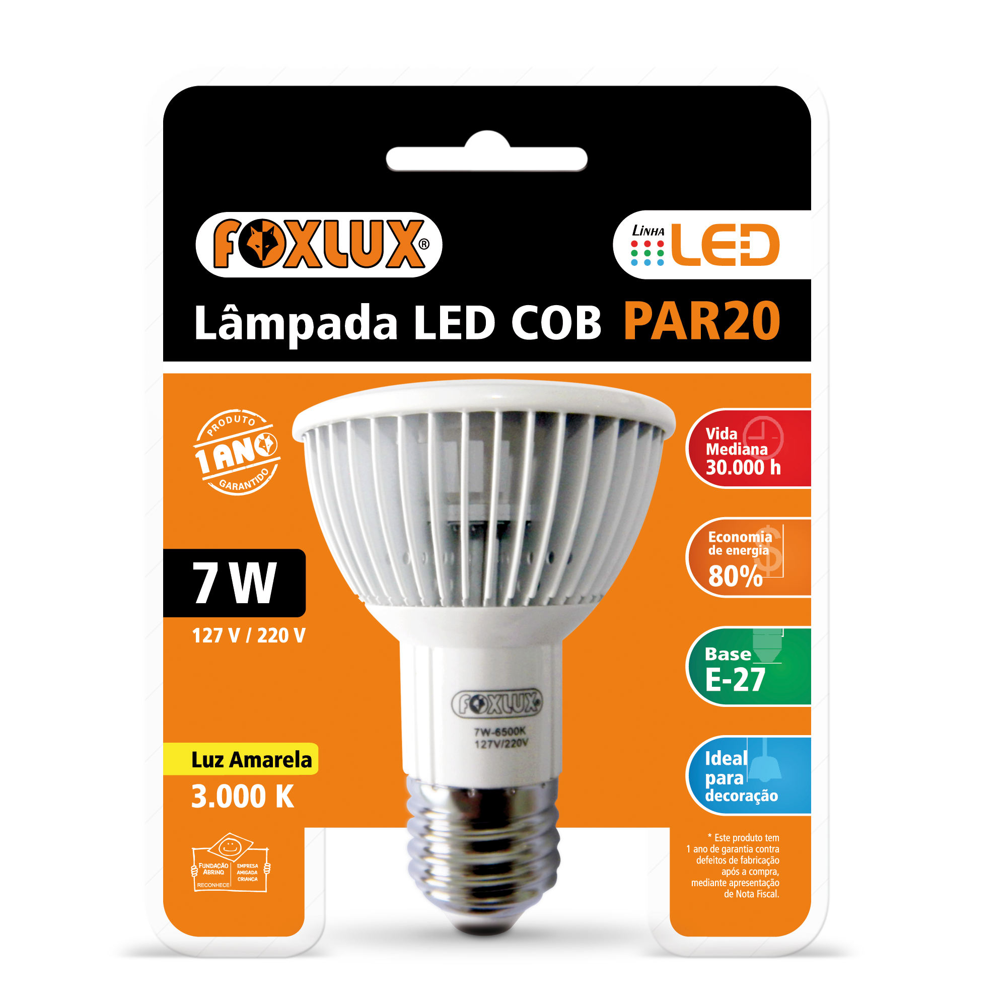 Embalagem LED PAR 20